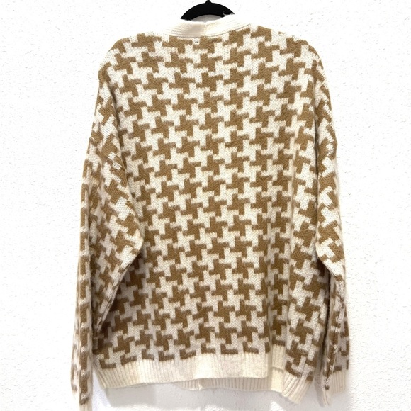 Houndstooth ASOS DESIGN knitted plush cardigan in geo design XL - Picture 8 of 8